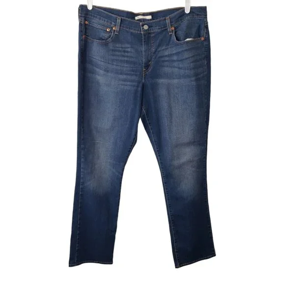 Levi's 414 relaxed best sale straight jeans plus
